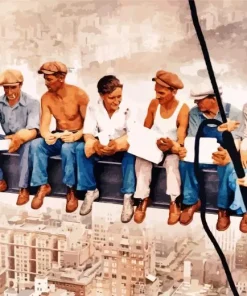 Lunch atop a Skyscraper Diamond Painting