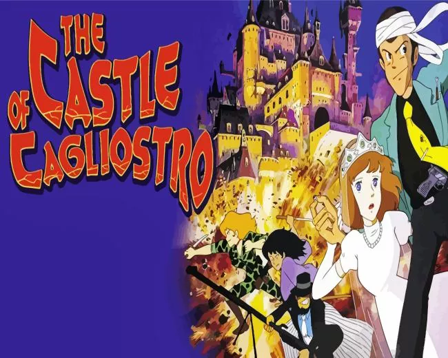 lupin the third the castle of cagliostro Diamond By Numbers Lupin The Third The Castle Of Cagliostro Diamond Painting