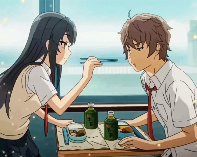 mai and sakuta Diamond By Numbers Mai And Sakuta Diamond Painting