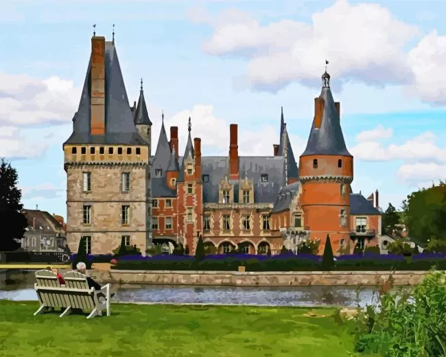 maintenon castle Diamond Paintings Maintenon Castle Diamond Painting