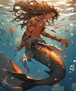 Mermaid Man Diamond Painting