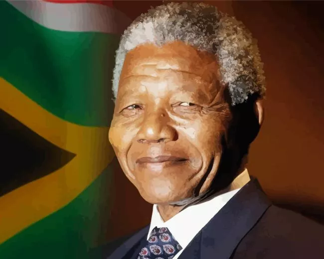 nelson mandela Diamond By Numbers Nelson Mandela Diamond Painting