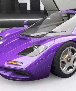 Purple Mclaren Car Diamond Painting