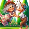 Romantic Funny Couple Diamond Painting
