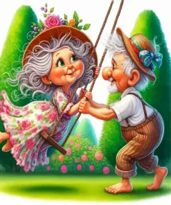 Romantic Funny Couple Diamond Painting