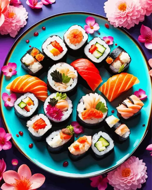 sushi art Diamond Paints Sushi Art Diamond Painting