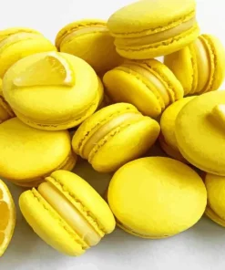 Yellow Lemon Macaron Diamond Painting